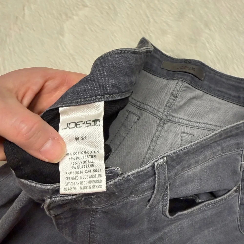 Joes Jeans‎ Agnes Slim Straight Leg Grey Denim Jeans Womens Size 31